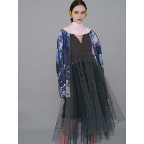 NONTOKYO　/  GATHER TULLE CAMISOLE ONE-PIECE