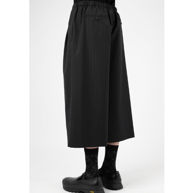 LADMUSICIAN / T/W POPLIN PINSTRIPE CROPPED HAKA