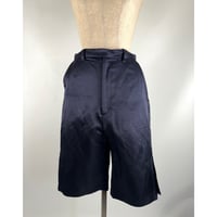 AOI WANAKA  /  サテンウォッシャブルサイドベンツハーフパンツ