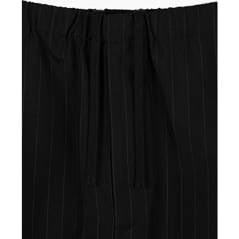 LADMUSICIAN / T/W POPLIN PINSTRIPE CROPPED HAKA