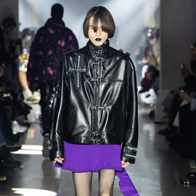 ジャケット・アウター doublet BUCKLE OVERLOAD LEATHER JACKET doublet/ダブレット】BUCKLE OVERLOAD LEATHER JACKET