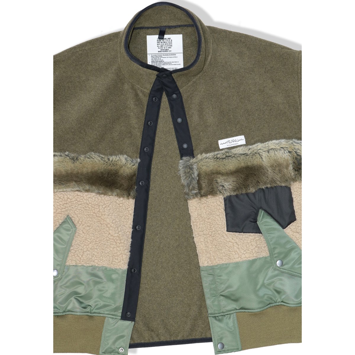 24AW elephant TRIBAL fabrics スナップTボアブルゾン（elephant 