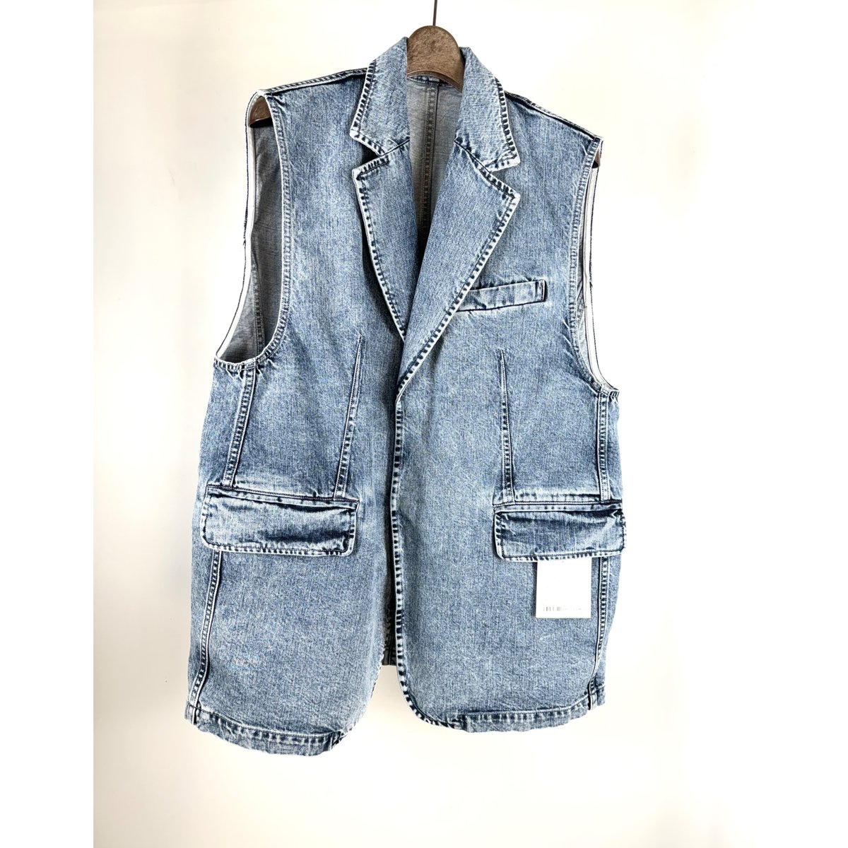 TOGA TOO / DENIM SLEEVELESS JACKET | glitter