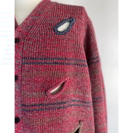 TOGA TOO / HOLE　KNIT CARDIGAN