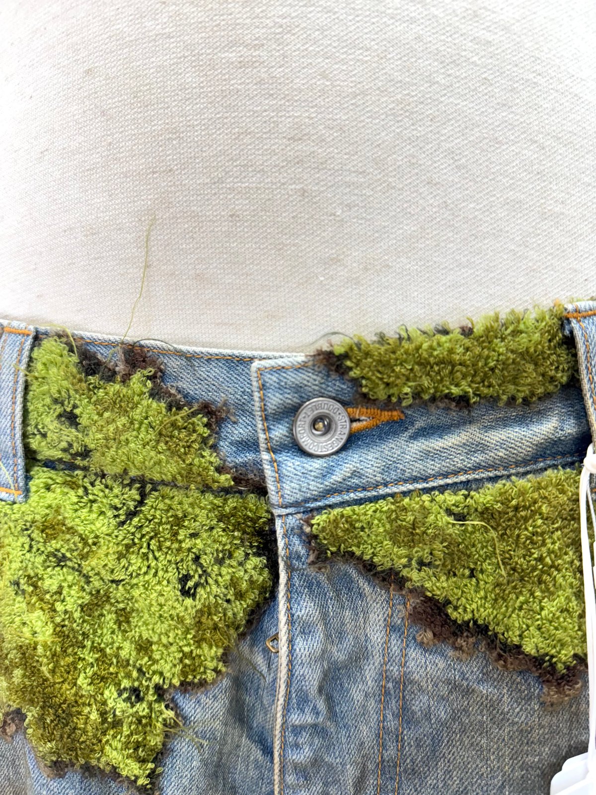 DOUBLET /MOSS-GROWN WOOD DENIM PANTS | glitter