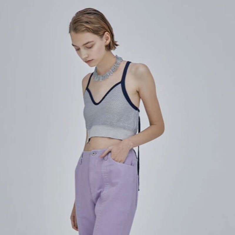 murral /Jelly knit bustier (Lavender gray) | g