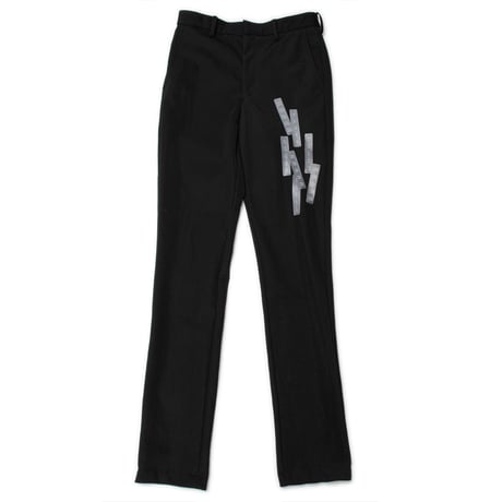 DOUBLET /RECYCL WOOL DAMAGED TROUSERS