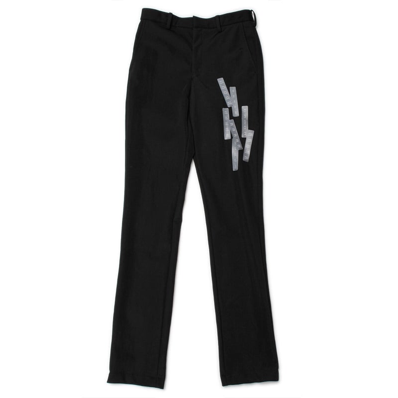 DOUBLET /RECYCL WOOL DAMAGED TROUSERS | glitter DOUBLET /RECYCL WOOL DAMAGED TROUSERS | glitter