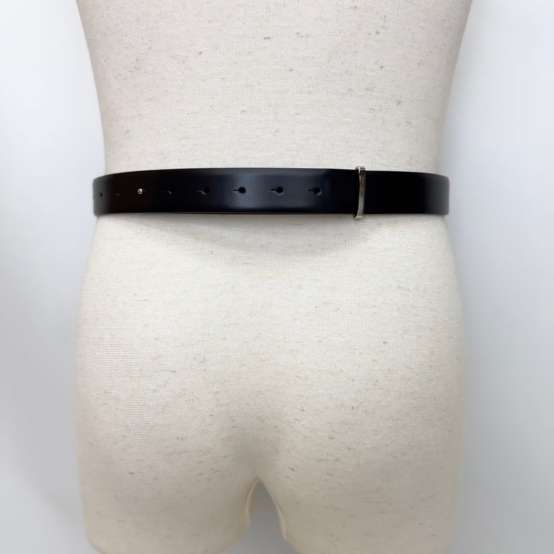 TOGA TOO / Double buckle wide belt | glitter
