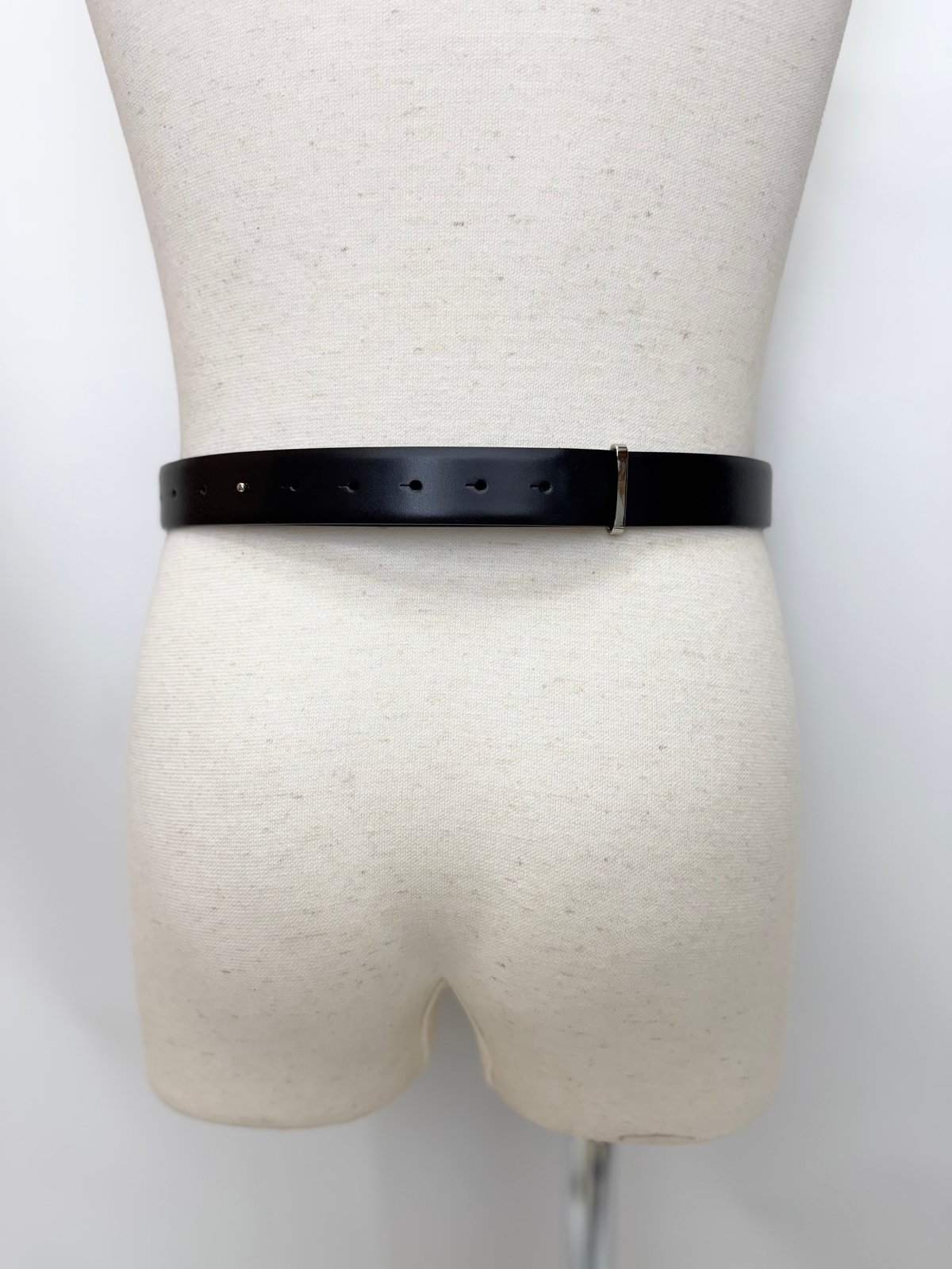 TOGA TOO / Double buckle wide belt | glitter