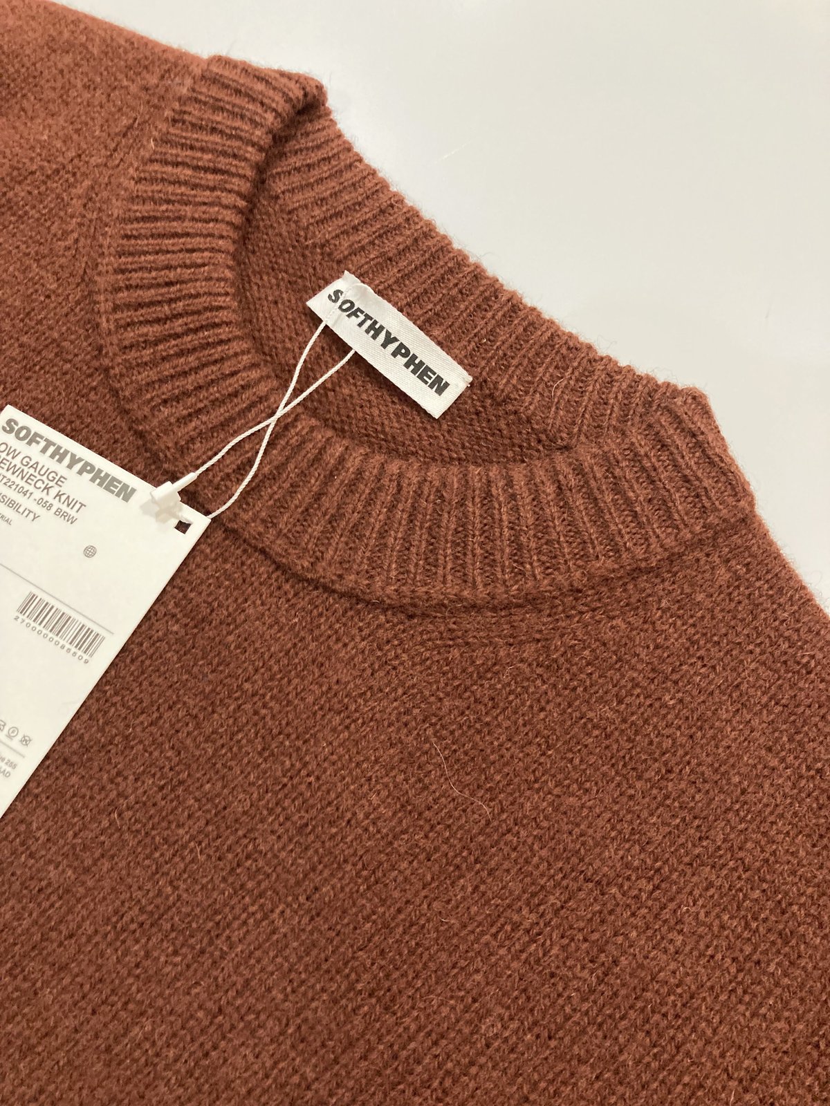 SOFTHYPHEN / LOW GAUGE CREW NECK KNIT | glitter