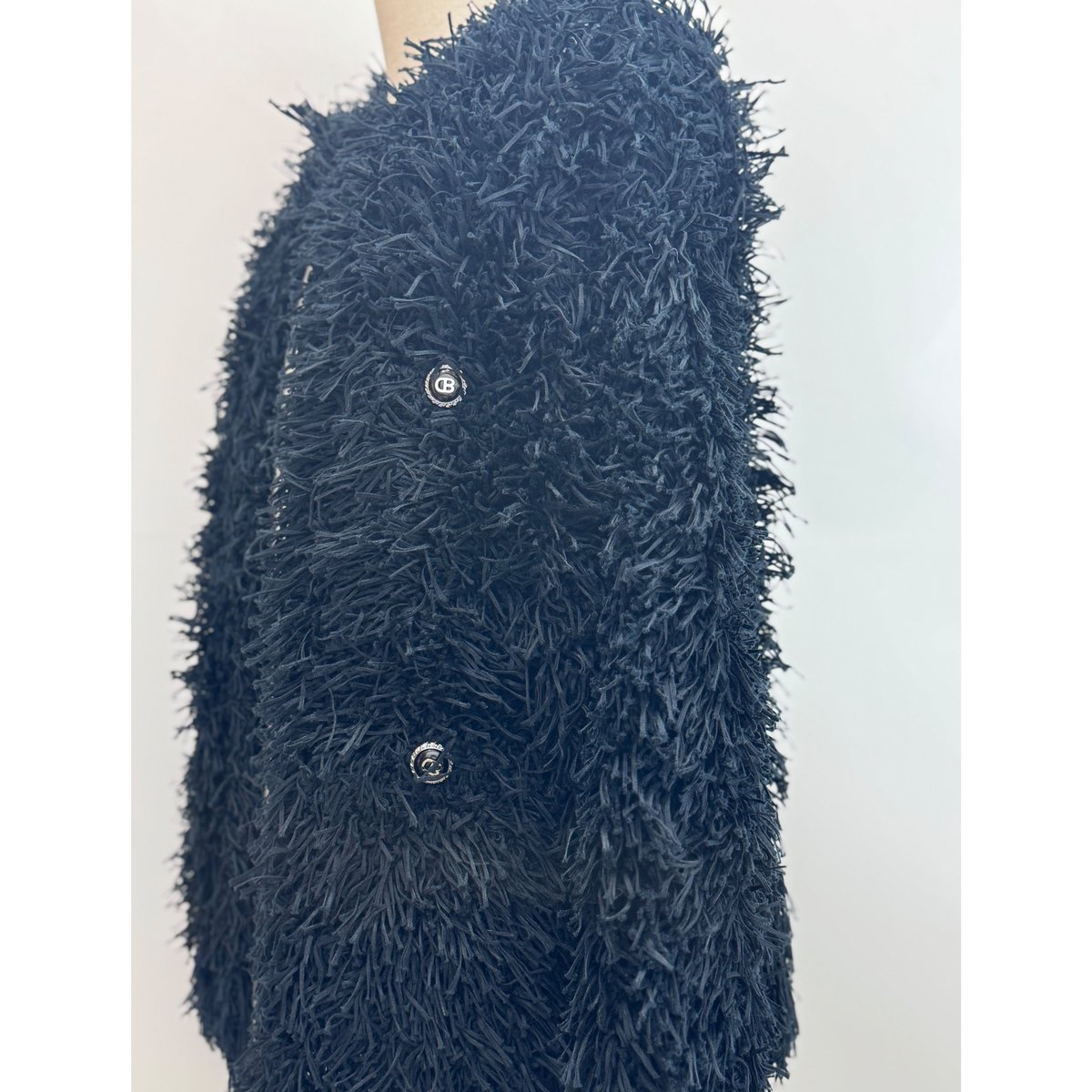 DOUBLET / STRAW TWEED KNIT CARDIGAN | glitter 