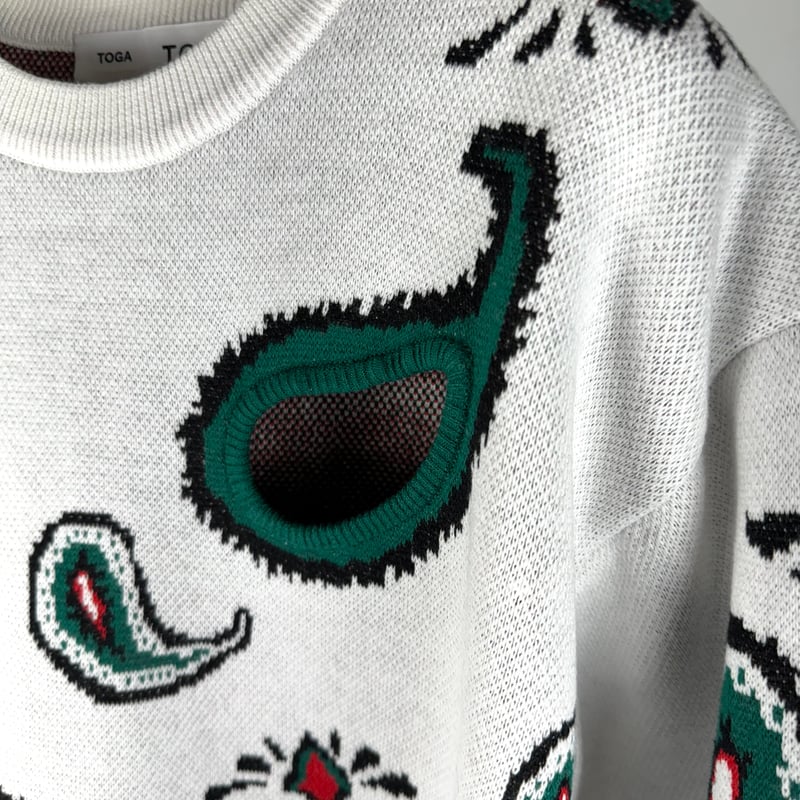 新品TOGA TOO PAISLEY JACQUARD KNIT ニット 【公式通販】