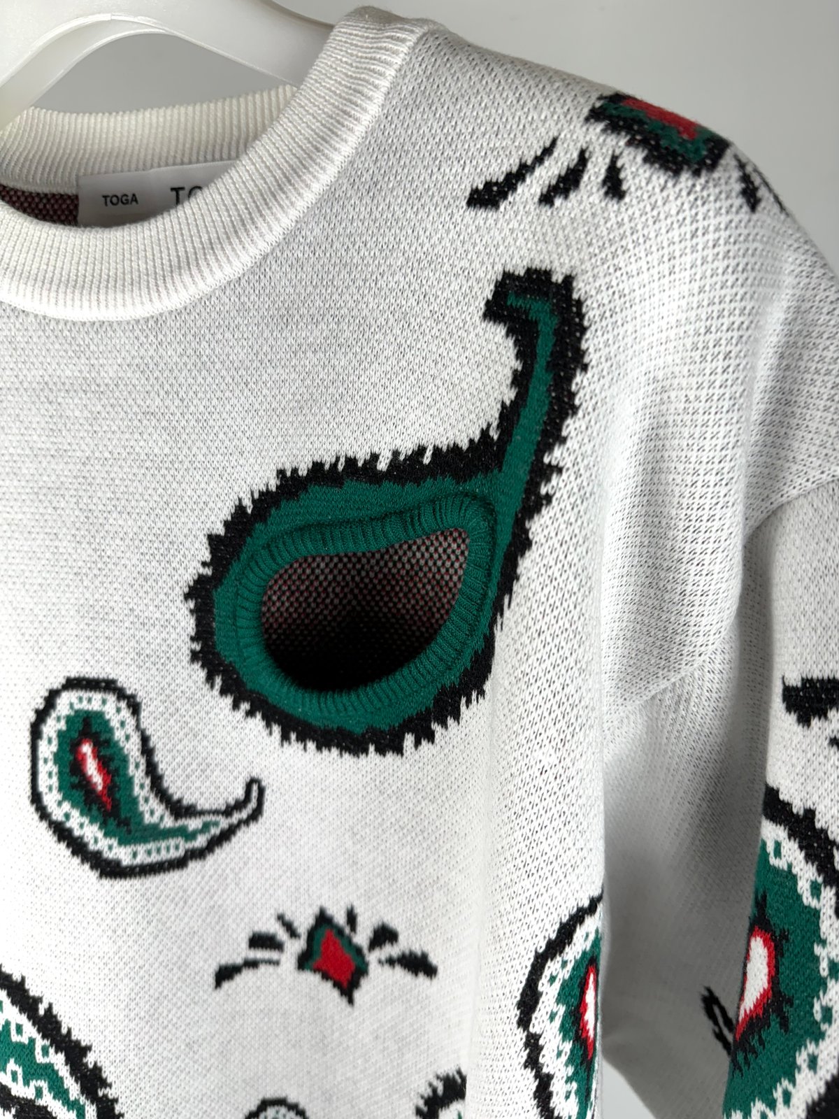 TOGA TOO / PAISLEY JACQUARD KNIT PULLOVER | g 