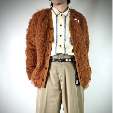 TOGA TOO / Shaggy knit cardigan