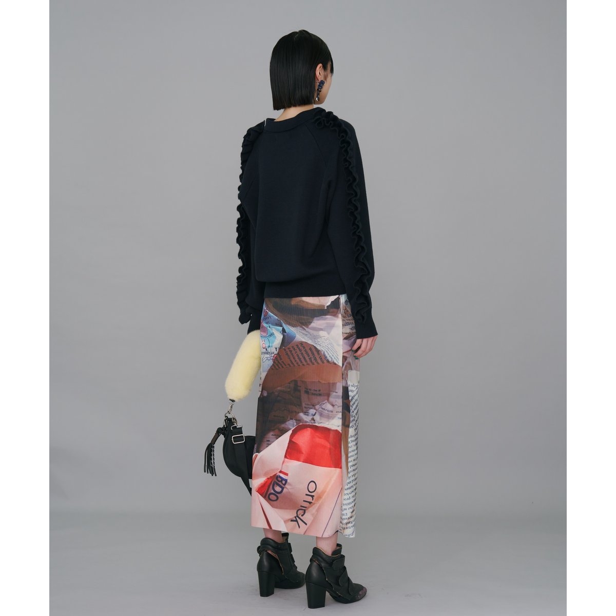 NONTOKYO / PRINT RIB TIGHT SKIRT | glitter ONL