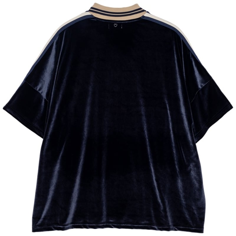 BASICKS / Velvet Football Half Sleeve Shirt | g