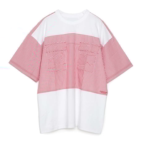 YOSHIO KUBO /YKS25111 STRIPE PATCH S/S T