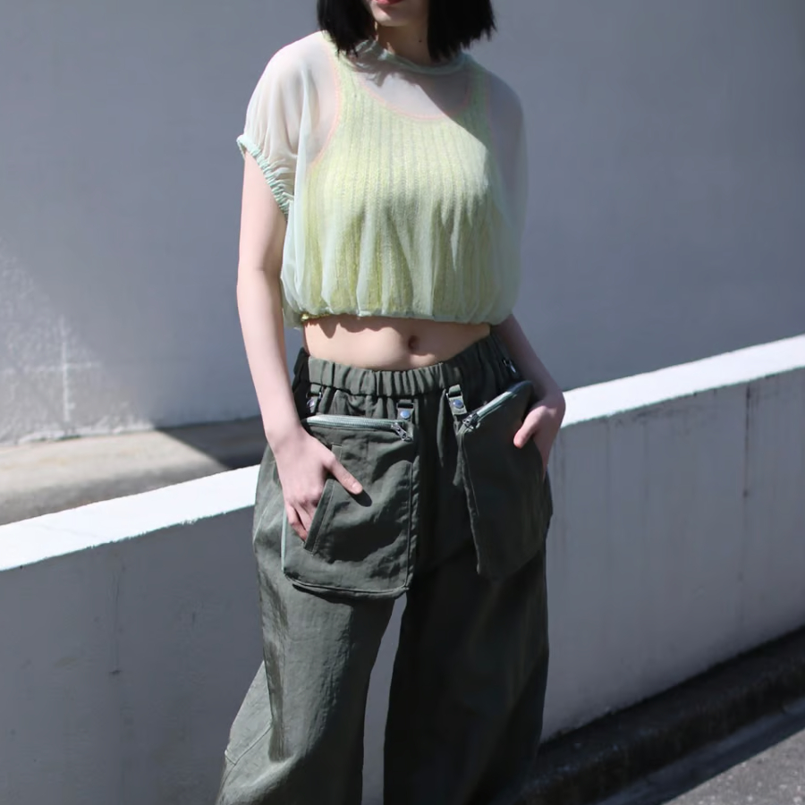 G.V.G.V. / SHEER H/S TOP | glitter ONLINE STORE