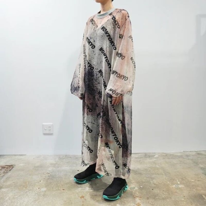 NONTOKYO / PRINT SHEER ONE-PIECE (LOGO) | glitt...