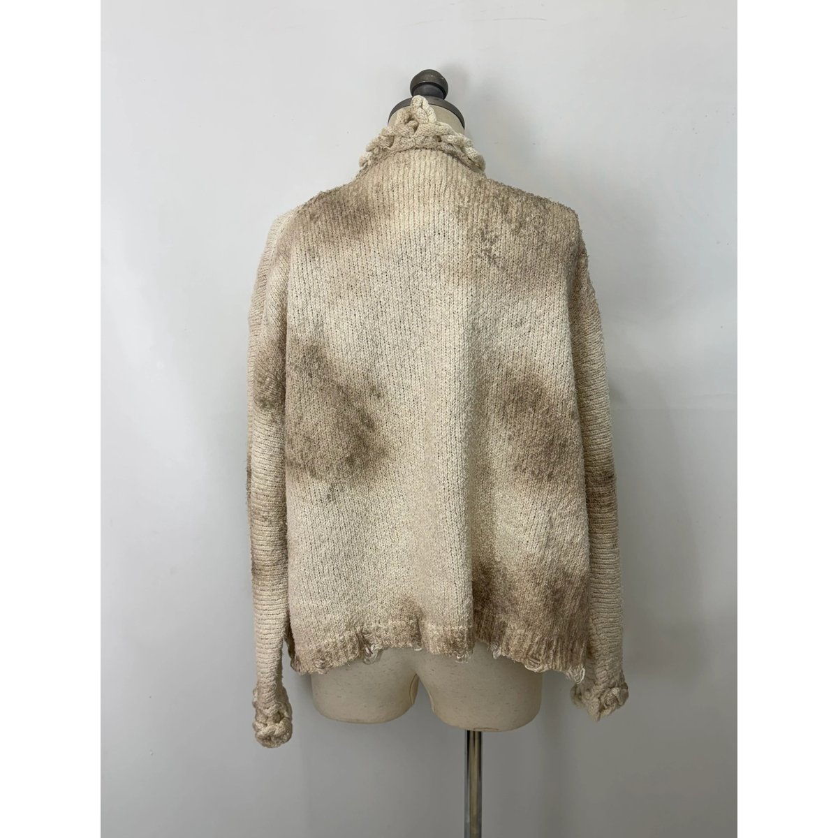 DOUBLET / CHAINED SLASH KNIT CARDIGAN | glitter