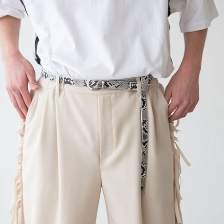 DISCOVERED　/ FRINGE FLANO SLACKS PANTS