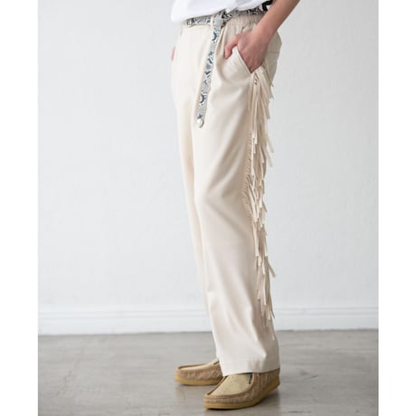 DISCOVERED　/ FRINGE FLANO SLACKS PANTS