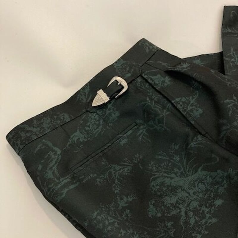 TOGA virilis/POLYESTER JACQUARD PANTS | glitter