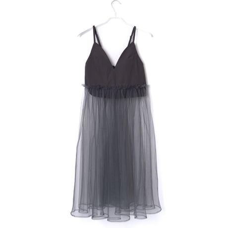 NONTOKYO　/  GATHER TULLE CAMISOLE ONE-PIECE