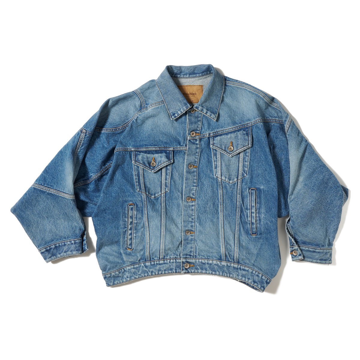 DOUBLET /DISTORTED CUTTING DENIM JACKET | glitt