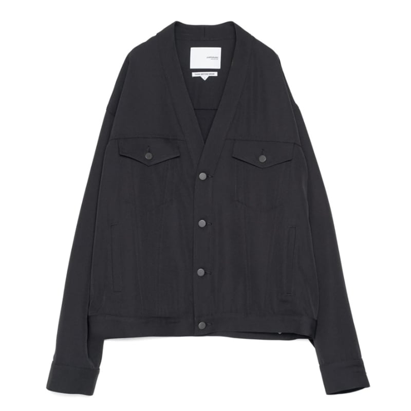YOSHIO KUBO / YKS26501 COLLARLESS JACKET | glit