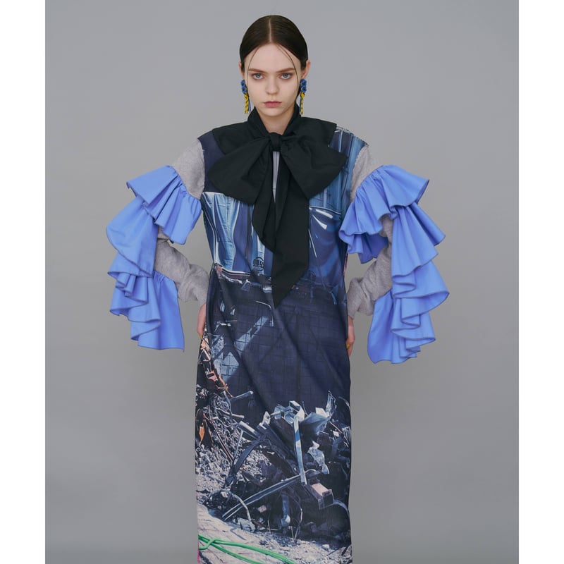 NONTOKYO / FRILL SLEEVE SWEAT TOP | glitter ON