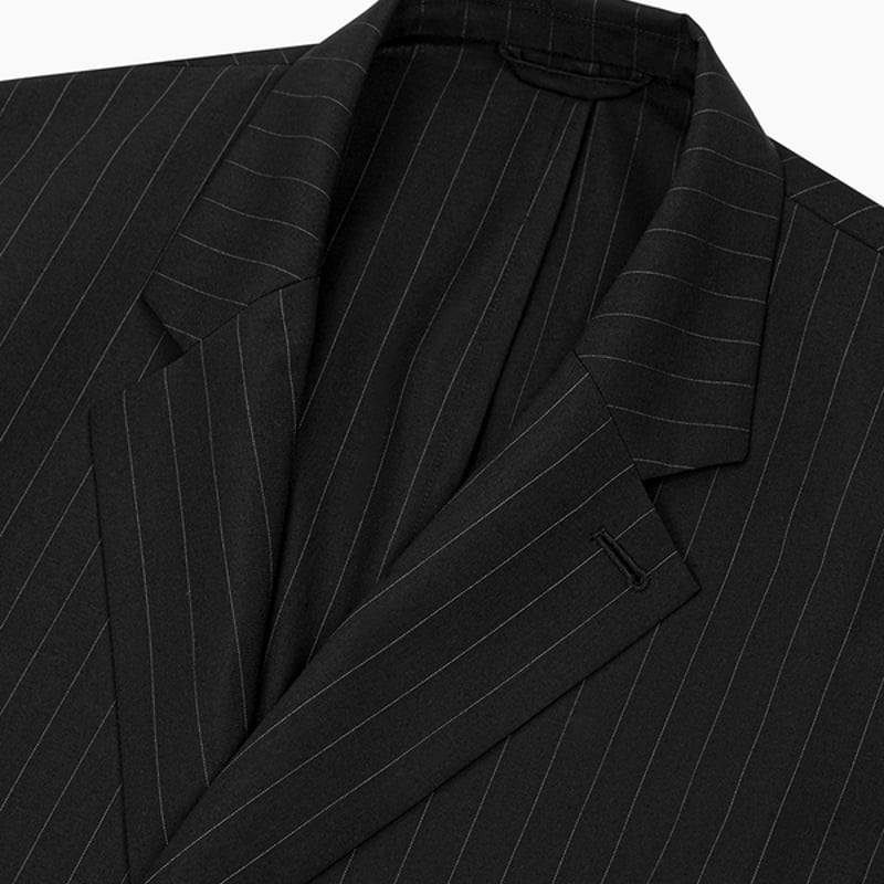 LADMUSICIAN / T/W POPLIN PINSTRIPE UNCONSTRUCTE