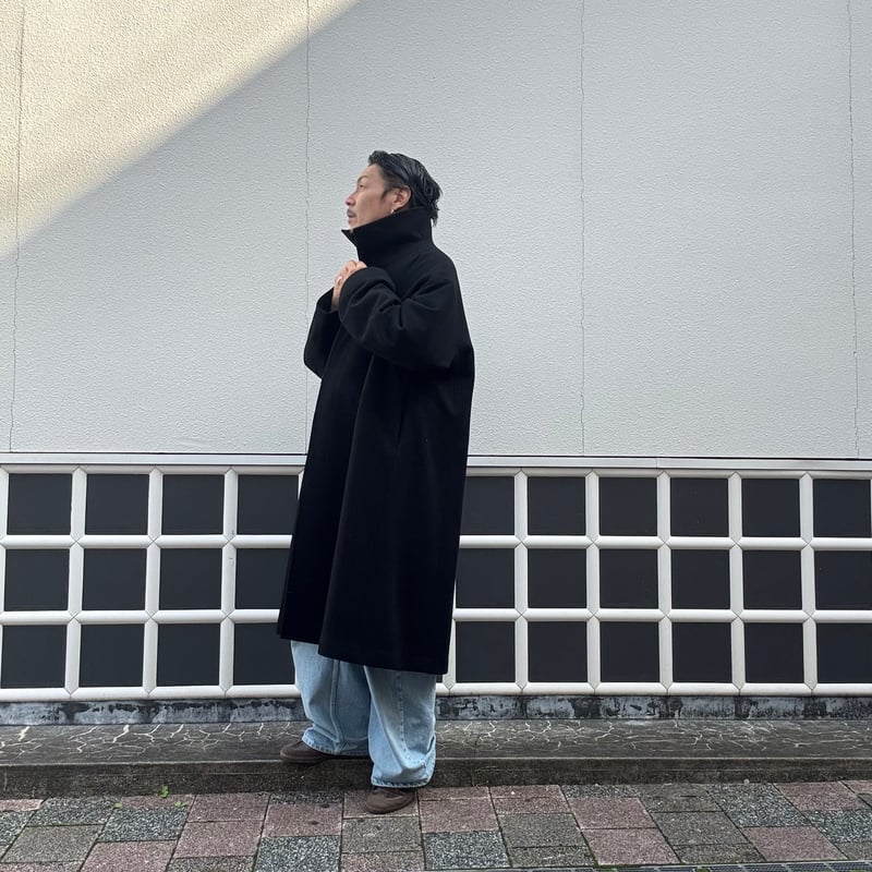 LADMUSICIAN / MELTON STAND COLLAR COAT | glitte