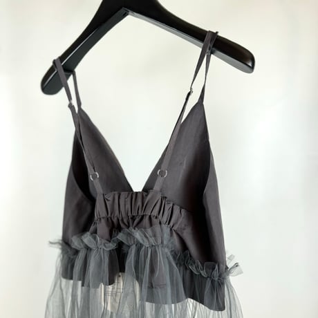NONTOKYO　/  GATHER TULLE CAMISOLE ONE-PIECE