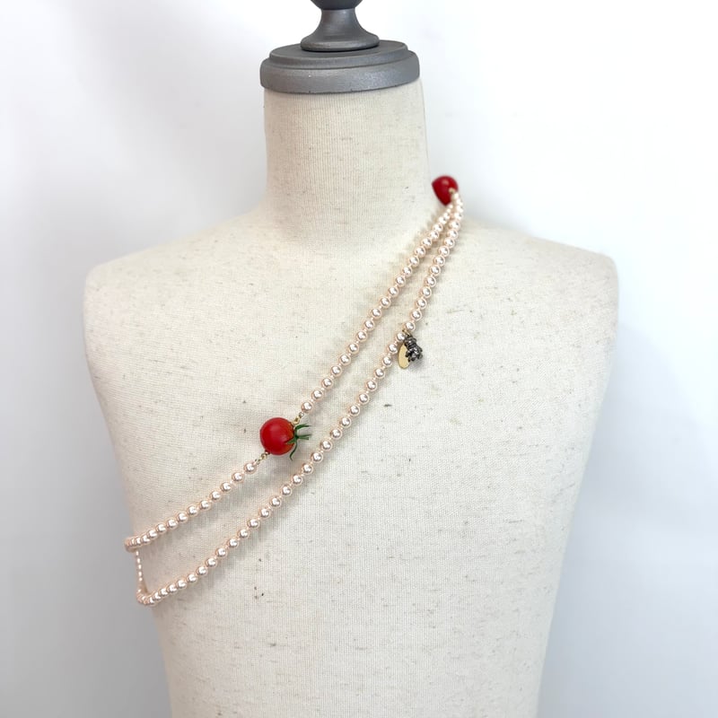 DOUBLET / FOOD SAMPLE PEARL NECKLACE | glitter