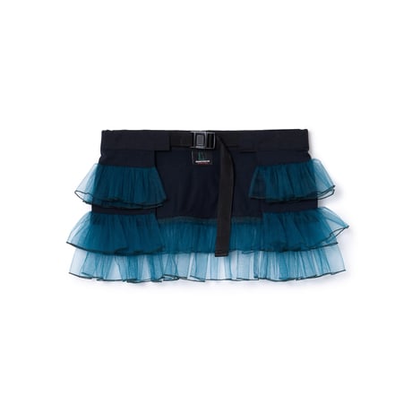 【美品】NONTOKYO FRILL BUNCH SKIRT フリルスカート　青 nontokyo | STORES