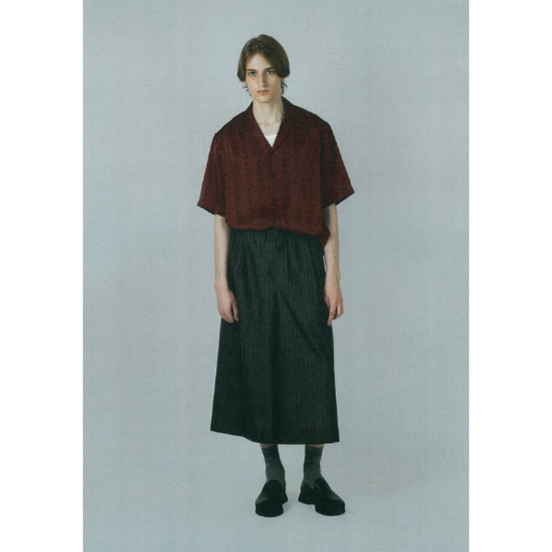 LADMUSICIAN / T/W POPLIN PINSTRIPE CROPPED HAKA