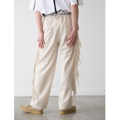DISCOVERED　/ FRINGE FLANO SLACKS PANTS