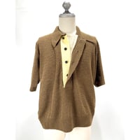 TOGA VIRILIS / Ring knit polo shirt