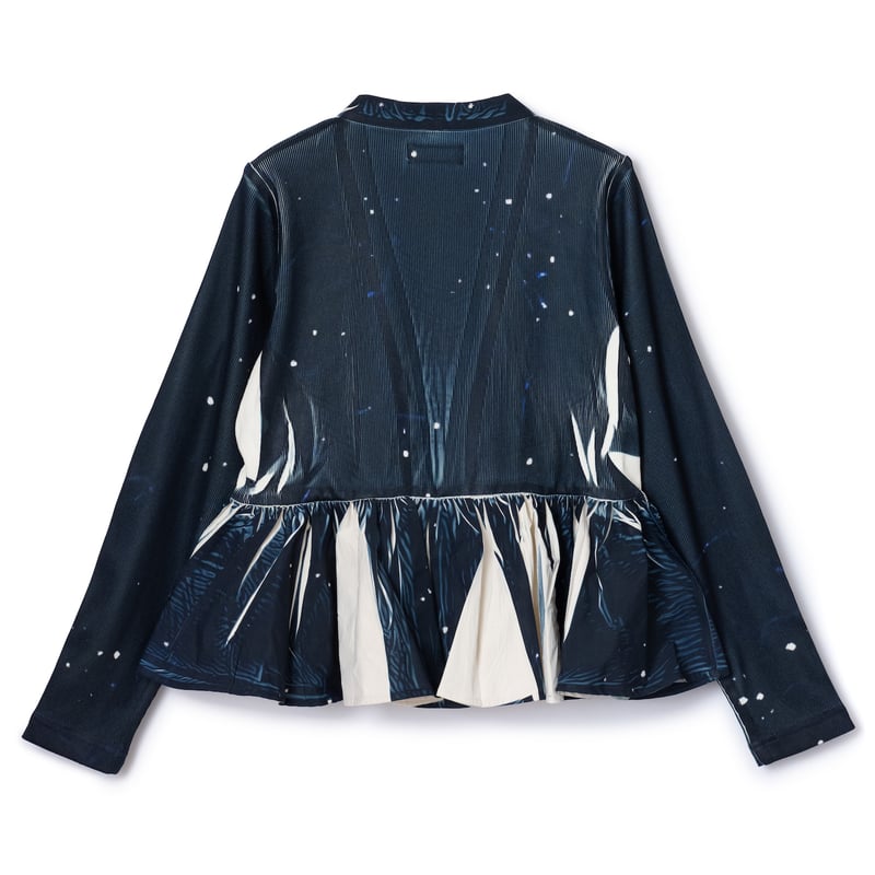 NONTOKYO / DIRECT PRINT RIB GATHER CARDIGAN | g