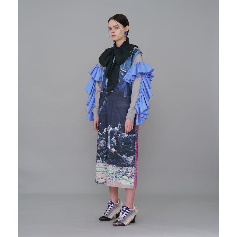 NONTOKYO / FRILL SLEEVE SWEAT TOP | glitter ON