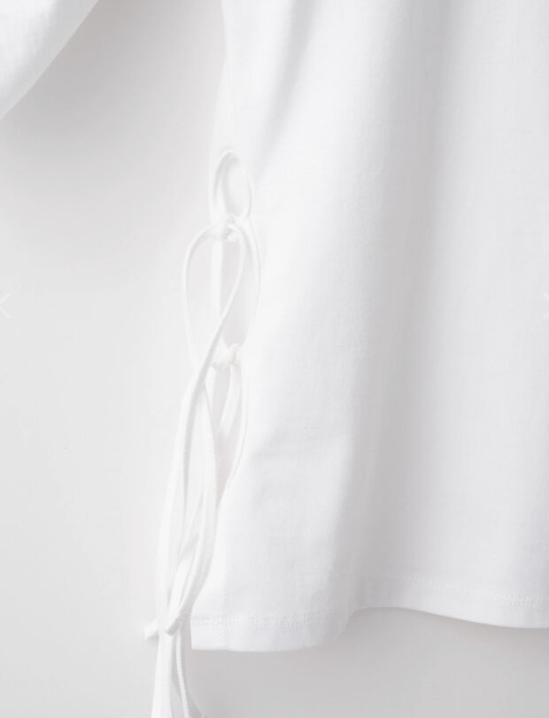 murral /Chipped half sleeve top | glitter ONLI