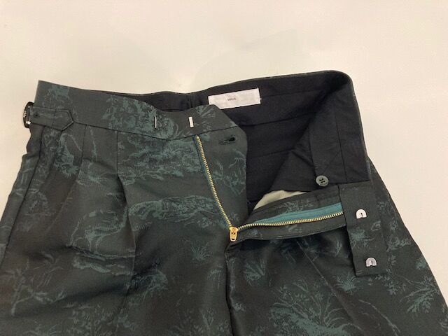 TOGA virilis/POLYESTER JACQUARD PANTS | glitter