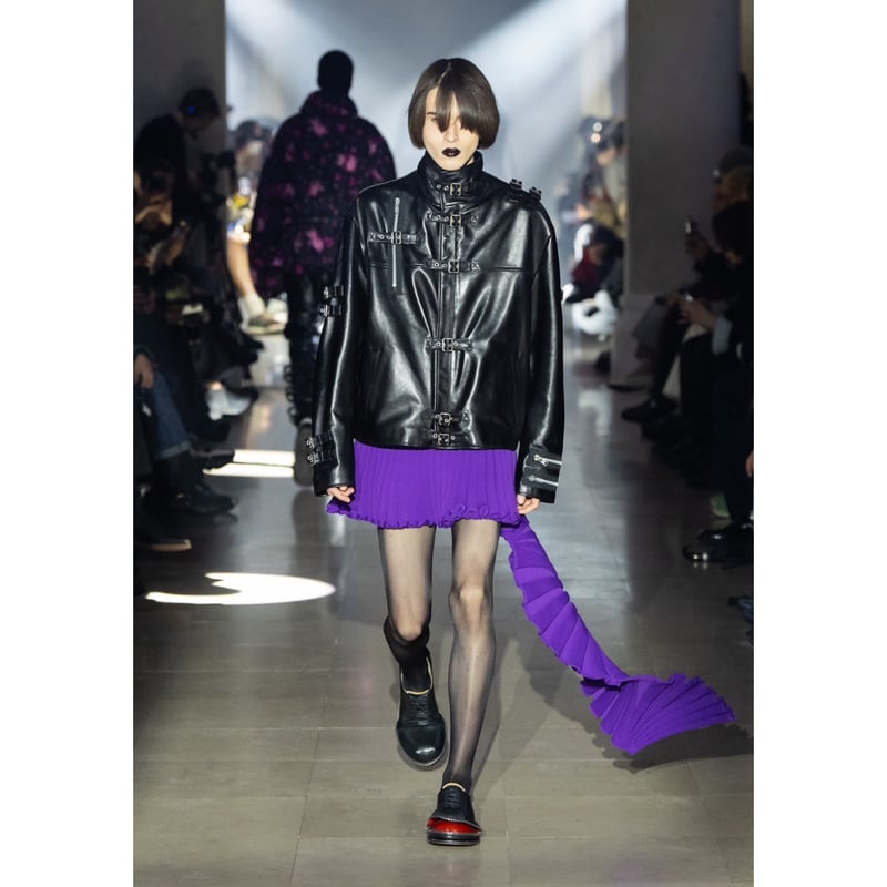 ジャケット・アウター doublet BUCKLE OVERLOAD LEATHER JACKET doublet ダブレット FW25 BUCKLE OVERLOAD LEATHER JACKET / BLK