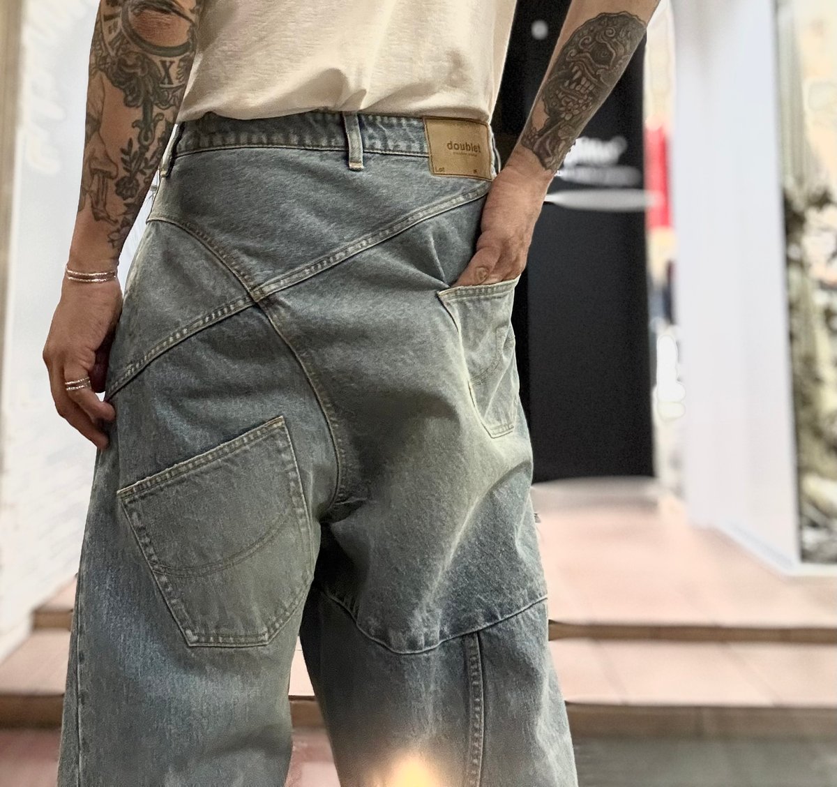 パンツ doublet DISTORTED CUTTING DENIM PANTS doublet】DISTORTED CUTTING DENIM PANTS - Amanojak.
