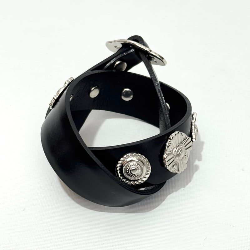TOGA TOO /Double Leather Bangle | glitter ONL