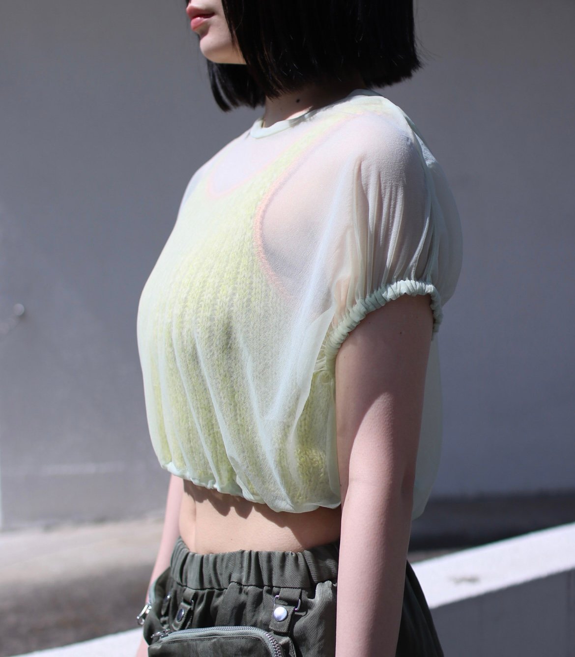 G.V.G.V. / SHEER H/S TOP | glitter ONLINE STORE