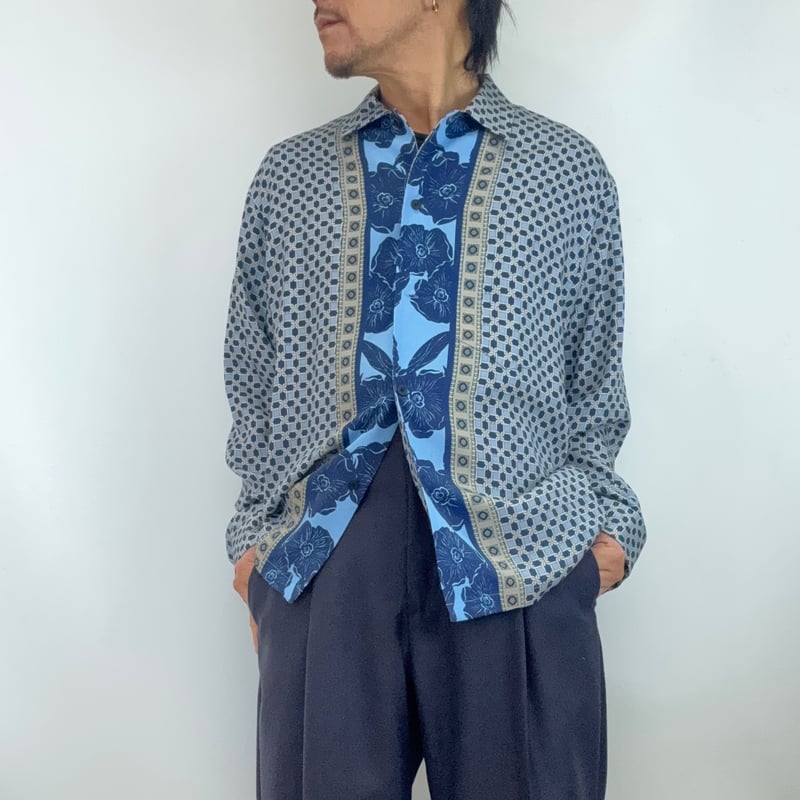 TOGA virilis / INNER PRINT SHIRTS | glitter ON