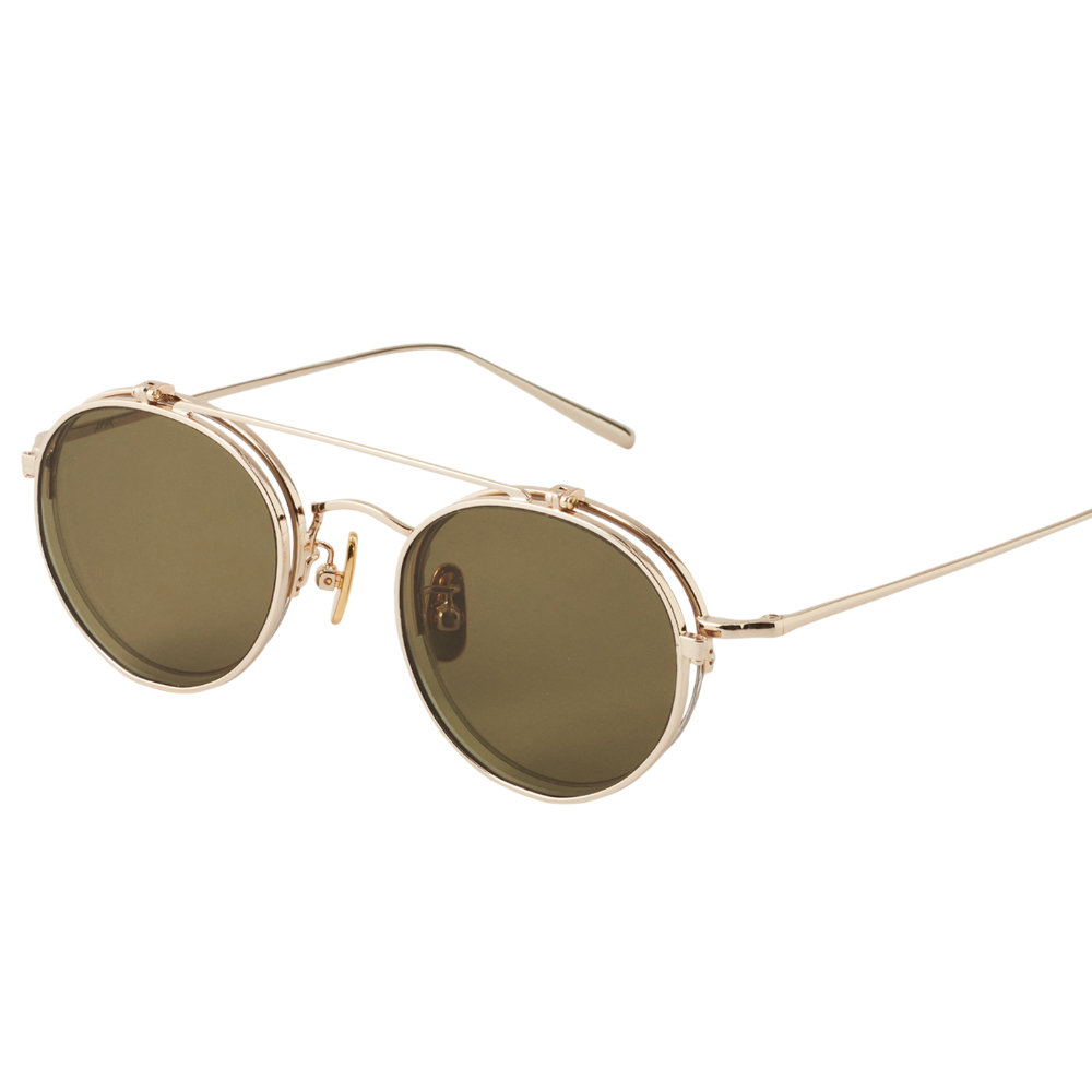 美品　A.D.S.R. adsr サングラス LARS ラーシュ 02 ゴールド A.D.S.R. サングラス LARS ラーシュ 02 ( Gold / Brown ) ゴールド